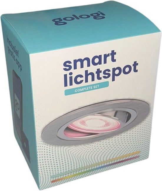 Gologi Smart Einbaustrahler - Smart LED Downlight Dimmbar - Neigbar - RGB+CCT Licht - Gu10 LED Lampe - Weiß