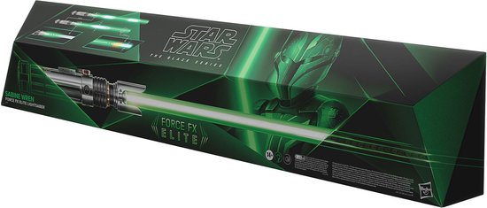 Star Wars Force FX Elite Lichtschwert – Realistische Licht- und Soundeffekte – Schwarz – Größe 120 cm