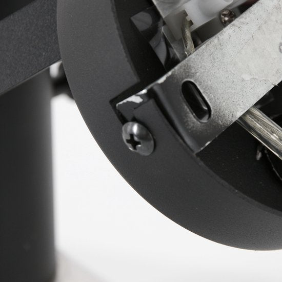 Spot-Wandleuchte Acier 3337ZW Schwarz, E27-Fassung, dreh- und neigbar, Metall, Mexlite