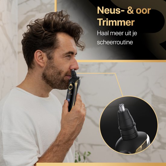 Wellshave 4 in 1 Shaver Elite - Rasierer für Männer - mit Trimmer und Nasentrimmer - Elektrorasierer - Rasur - Bartschneider