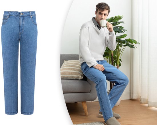 Milanoro - Stylische Jeans für Männer - Schwarz-Blau - W31 - L32