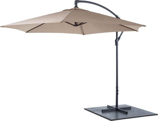 Lifetime Garden Schwimmendes Sonnensegel - Sonnensegel - 300 x 300 x 245 CM - Verstellbar - Taupe