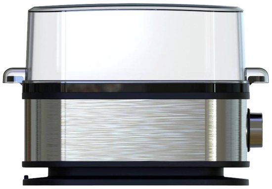 Princess Eierkocher 262046 – für 1 bis 6 Eier – 400 W – Edelstahl – Hart, weich und mittel gekocht – Timer – Inklusive Messbecher und Eierstecher