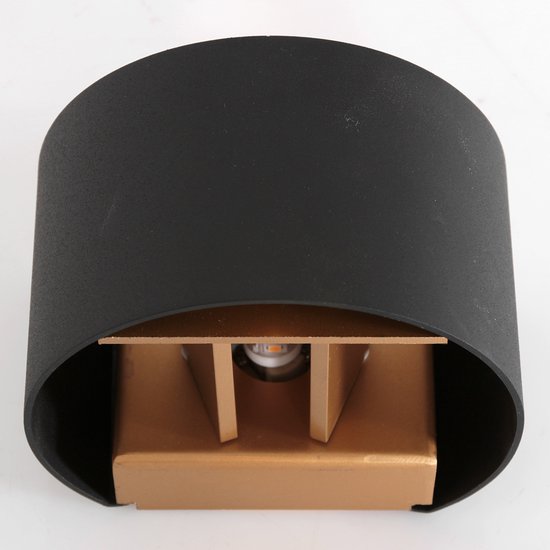 Steinhauer Wandleuchte Muro - schwarz - Metall - 3364ZW