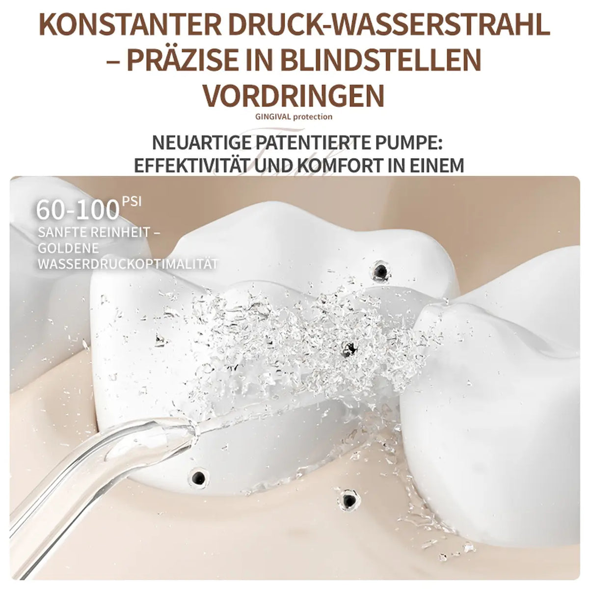 Rushi R-B31 elektrische Munddusche – 280 ml – grün