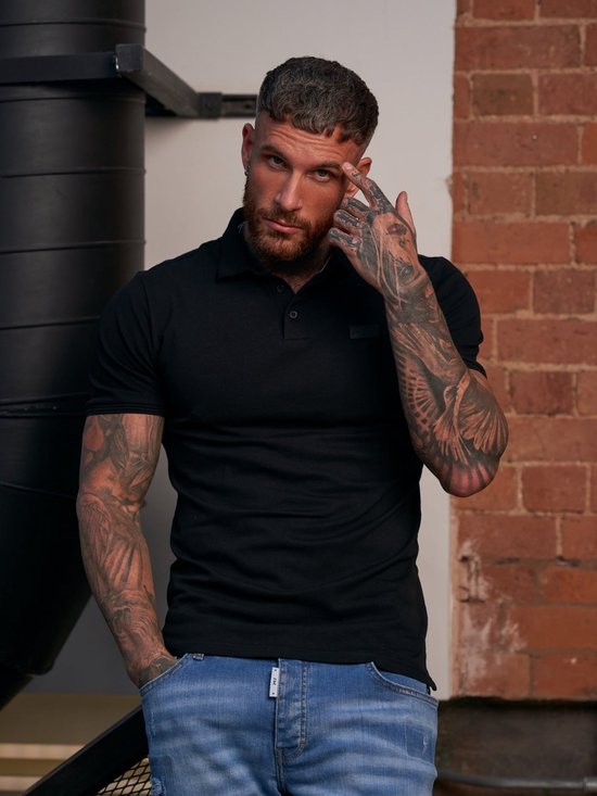 AB Lifestyle - Regular Polo | Jet Black - Herren - Größe: XS
