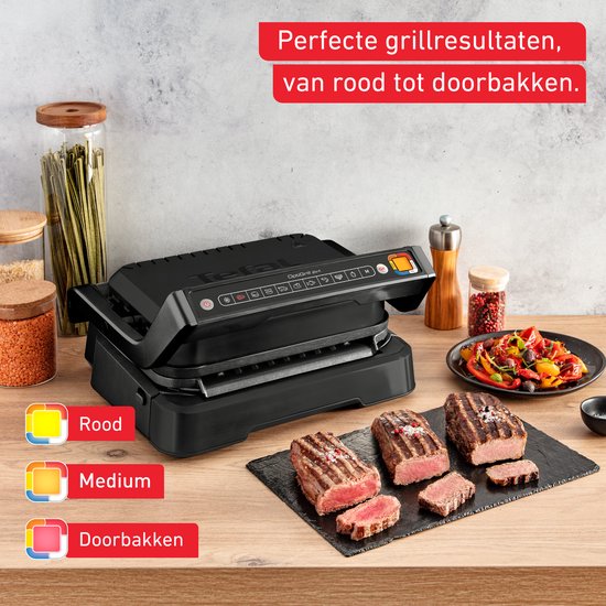 Tefal OptiGrill 2in1 GC7728 Intelligenter Grill und BBQ