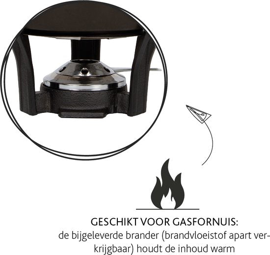 Boska Fondueset Nero - Käsefondueset - 1,3 L - Schwarz