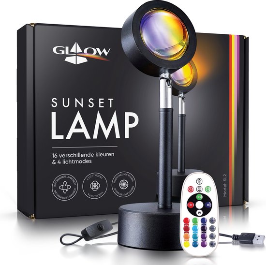 Sonnenuntergangslampe - Tischlampe - Kindernachtlicht - Nachtlicht - Projektor - Tiktok - Stimmungslicht