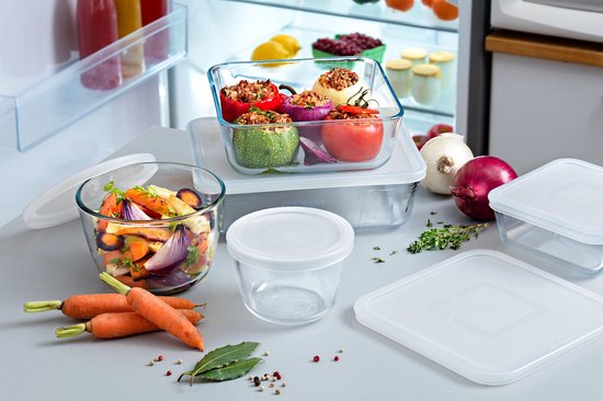 Cook & Freeze Auflaufform mit Deckel - 8-teiliges Set - Glas - Pyrex
