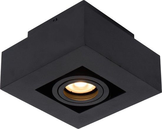 Lucide XIRAX – Deckenstrahler (Deckenleuchte) – LED „Dim to warm“ – GU10 – 1×5 W 2200 K/3000 K – Schwarz
