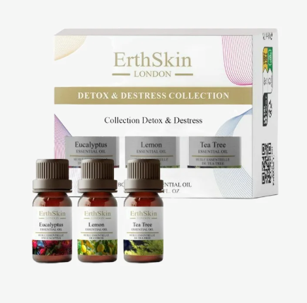 ErthSkin London - Detox & Destress Kollektion - Eukalyptus, Zitrone & Teebaum