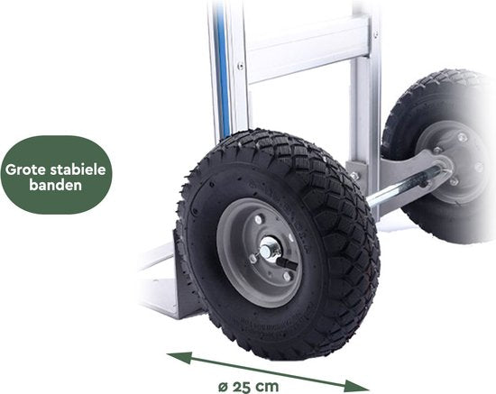 BRASQ Faltbarer Aluminium-Trolley - Kapazität 250 KG - Transportwagen - Plattformwagen - Trolley