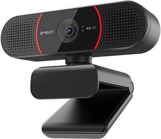 eMeet SmartCam C960 4K-Webcam, 3840 × 2160 Pixel, USB, schwarz, rot