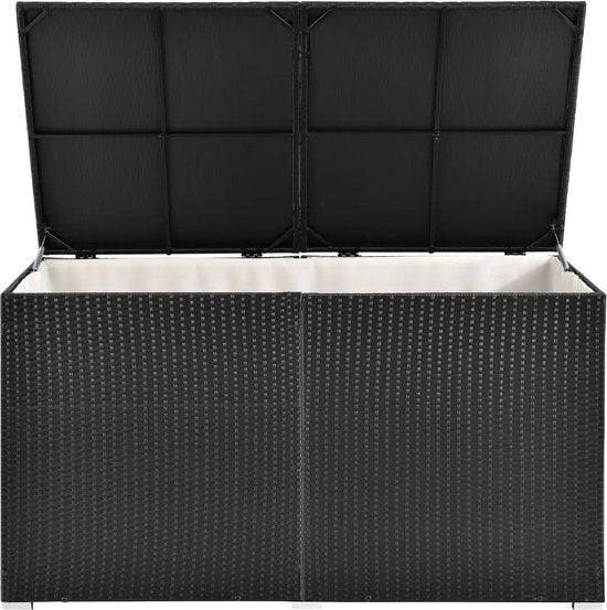 Polyrotan Lagerwald Ikaria 950 ltr Schwarz