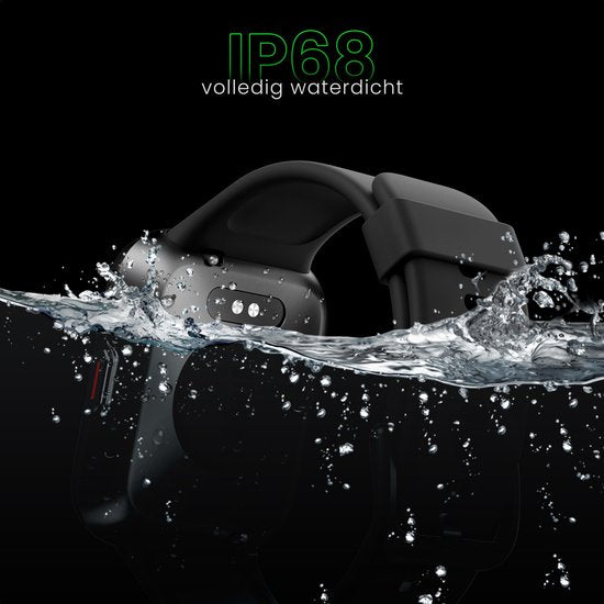 Maoo Maximize Smartwatch - Volle Klingelfunktion, Herzfrequenzmesser, Schrittzähler, Multisport - Android & iOS - Schwarz
