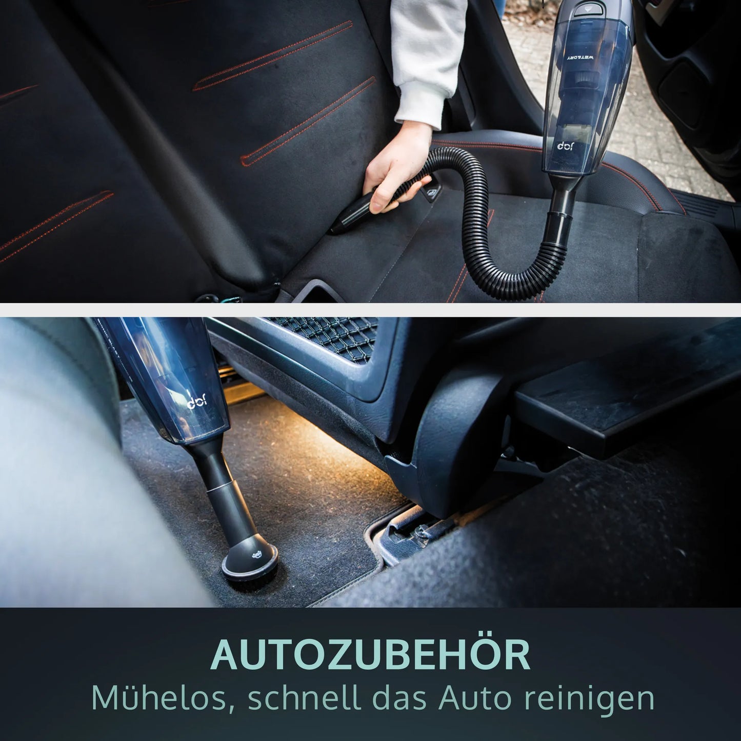 JAP Appliances - All-in-One Handstaubsauger - Nass- und Trockenschmutz - Kabellos - Schwarz