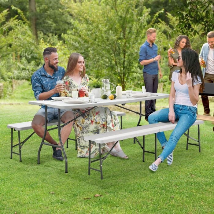 Biertischgarnitur Bayreuth 3-teilig klappbar