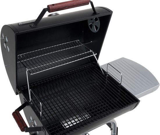 Landmann Black Taurus 440 Holzkohlegrill – Robustes Design – Große Grillfläche