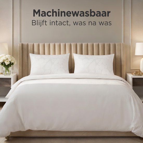 CozySense® Kopfkissen - 2er Set - 50x70 CM - Kühlendes Schlafkissen - Verstellbares Kissen mit extra Füllung - Kissen für Seiten-, Bauch- und Rückenschläfer
