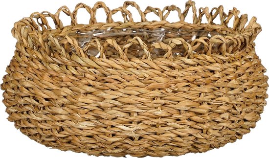 Mica Decorations Gourdon Pflanzenkorb - 4er-Set - H17 x Ø31 cm - Braun