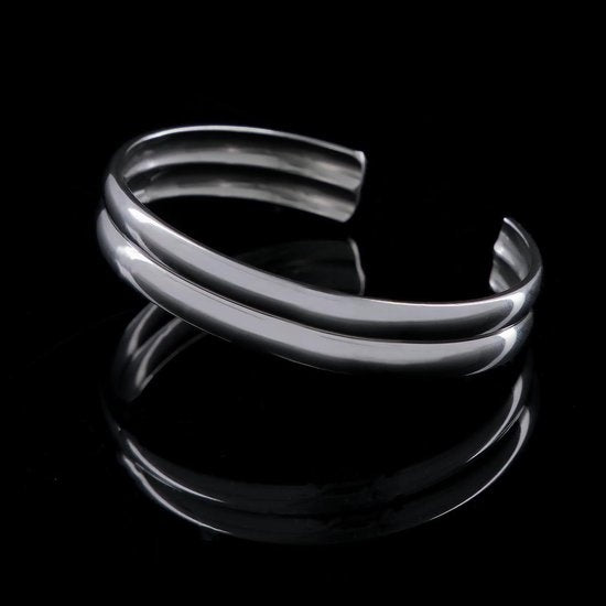 Laura Ferini Damenarmband Strati Silber - Silberarmreif - 18K Weißgold vergoldet - Schmuck - Accessoires - Schmuck - Damenarmband