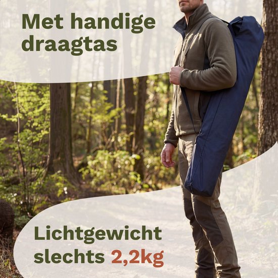 TRVLMORE Campingstühle - klappbar - 2er-Pack - 120KG Tragkraft - Inkl. Tragetasche - Klappstuhl - Angelstuhl - Campingstuhl - Klappstuhl - Blau