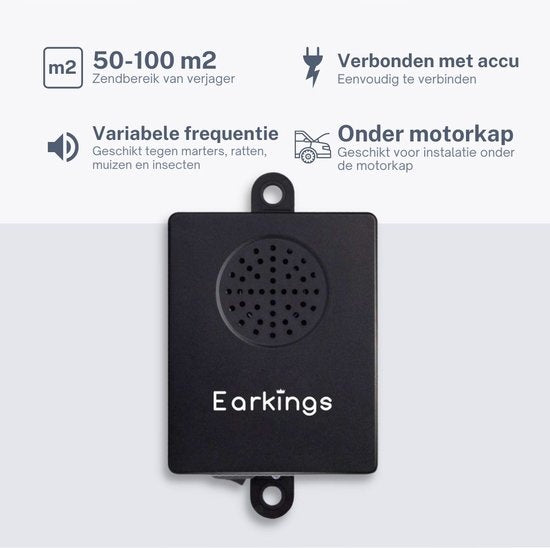 Marderjäger Mäusejäger - Ultraschall Marderjäger Auto auf Batterie - Schädlingsabwehr Rattenjäger - Schädlingsjäger Earkings