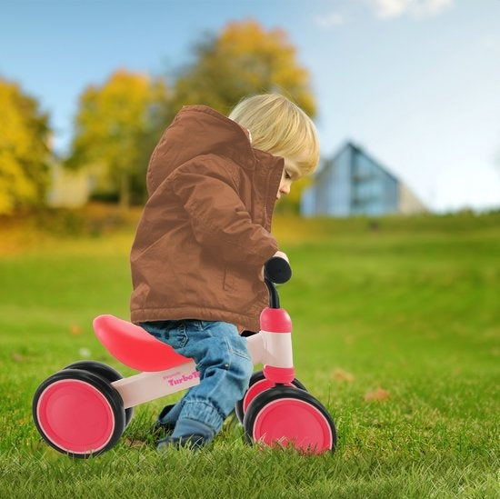 LifeGoods TurboToddler Balance Bike - Spielzeug ab 1 Jahr - Jungen und Mädchen - Kinder Roller - Pink