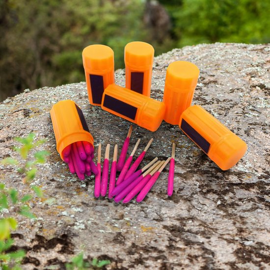 Ever Trex Sturmstreichhölzer - 2er-Pack 40 Stück - Wasserdichtes Notfallset - Notfallset für Zuhause - Camping - Überleben - Feueranzünder - Wasserdichte Streichhölzer