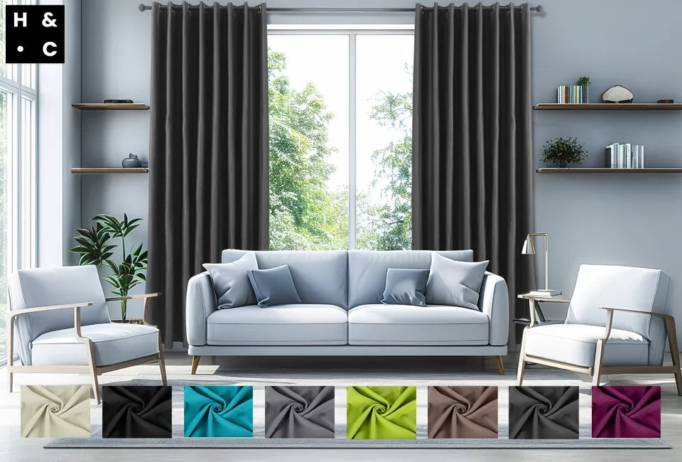 Home&Comfort Verdunkelungsvorhänge – 3-lagig – 95 % lichtundurchlässig – 150/300 x 250 cm
