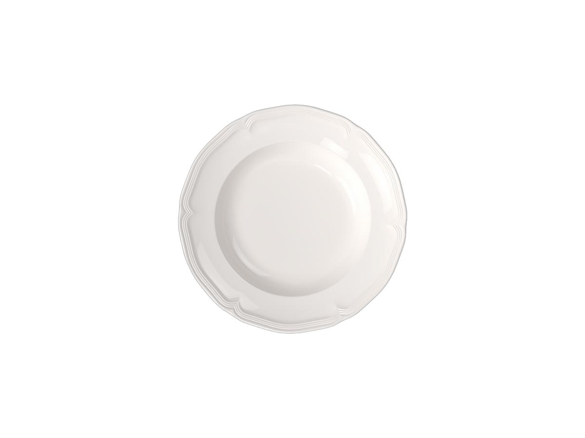 Villeroy & Boch Manoir Tiefes Teller – Premium-Porzellan – Ø 23 cm – 6er-Set – Weiß