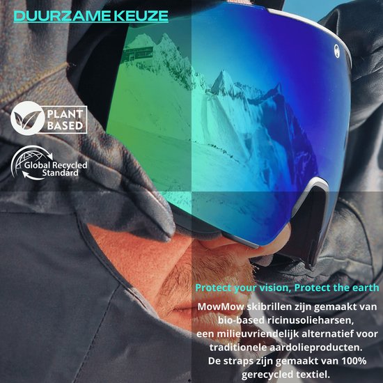 MowMow STEALTH Skibrille - Photochromatische Gläser - UV400 - Damen - Herren