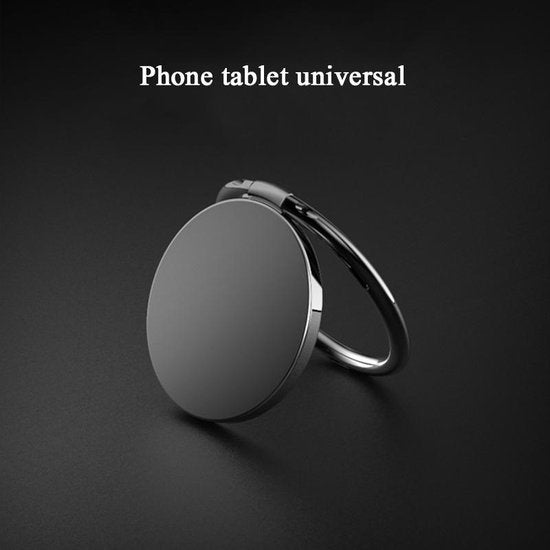 GarpexÂ® Phone Button Finger Holder Smartphone Stand - Finger Ring Grip - Farbe Silber