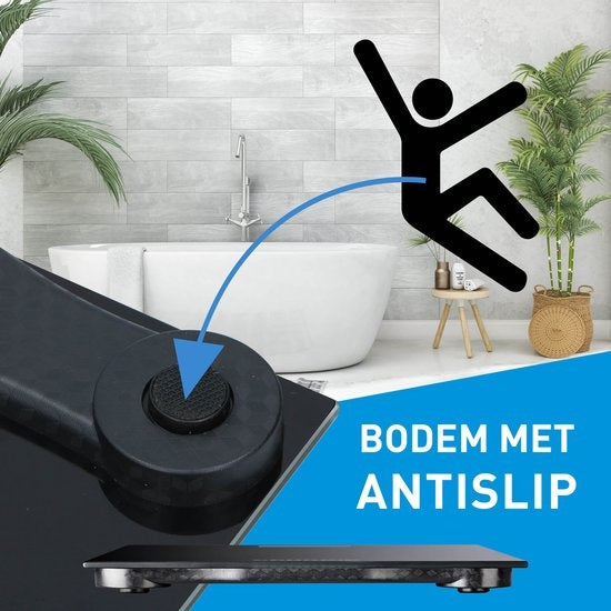 Grundig Waage - Digitale Körperwaage - 2 bis 180 Kg - Schwarz