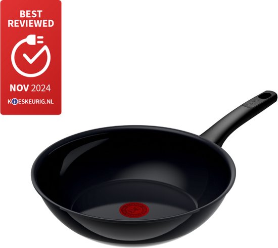 Tefal Revive Black – Wokpfanne – Ø 28 cm – Keramik – PFAS-frei – Für Induktionsherde geeignet