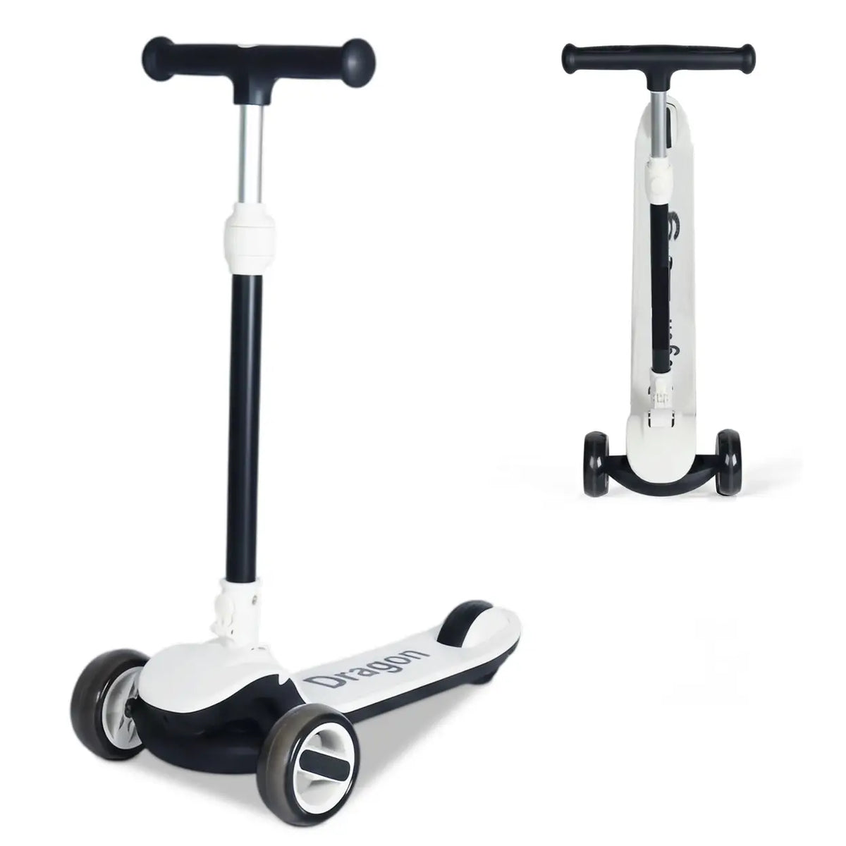 Neuleb YFQ Balance-Scooter mit beleuchteten Rädern – extra breites Deck – schwarz