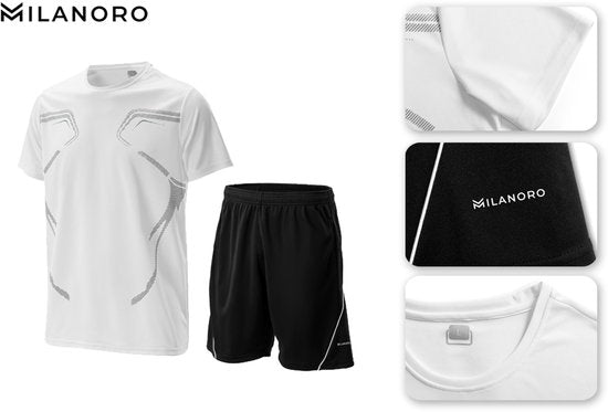 Milanoro - Stylisches Sporttrikot für Männer - Grün - 3XL