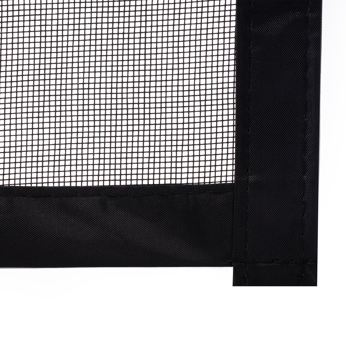 O'DADDY Türvorhang - Fliegenvorhang - Magnetisch - FIBER - Türgitter Deluxe 92 x 230 cm - Schwarz Hor - Türvorhänge