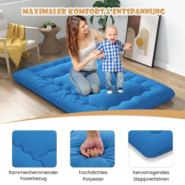 Coast Bodenteppich - Mikrofaser & Polyester - 200 x 90 x 10cm - Blau