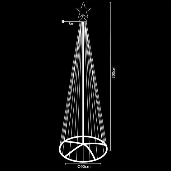 LED-Baum mit 550 Lichtern 300cm, warmweiß