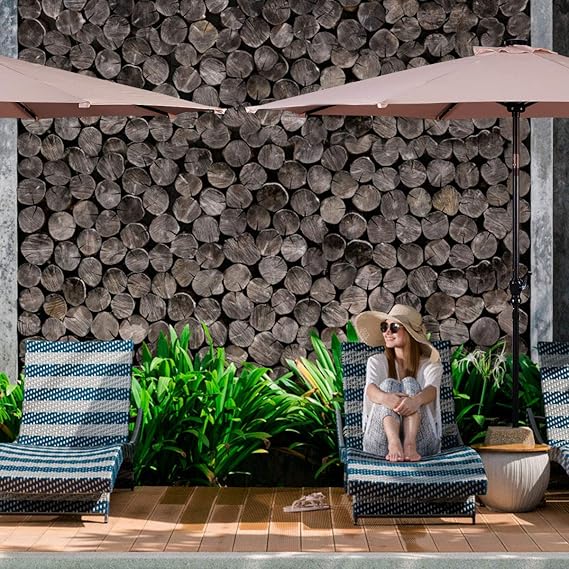 Coast Sonnenschirm mit LED-Beleuchtung - Ã˜270 cm - Beige