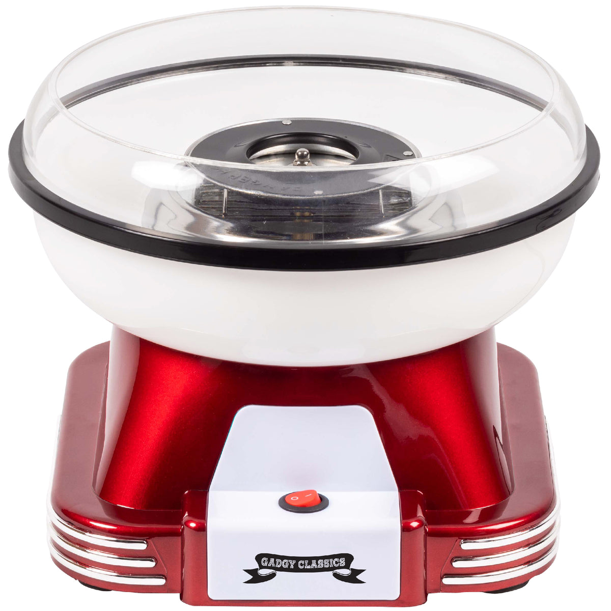 Gadgy Zuckerwattemaschine Retro, mit 10 Stäbchen und Messlöffel - Zuckerwattemaschine - Zuckerwatte - Kinderparty - Zuckerwatte - Zuckerwatte - Zuckerwattemaschinen
