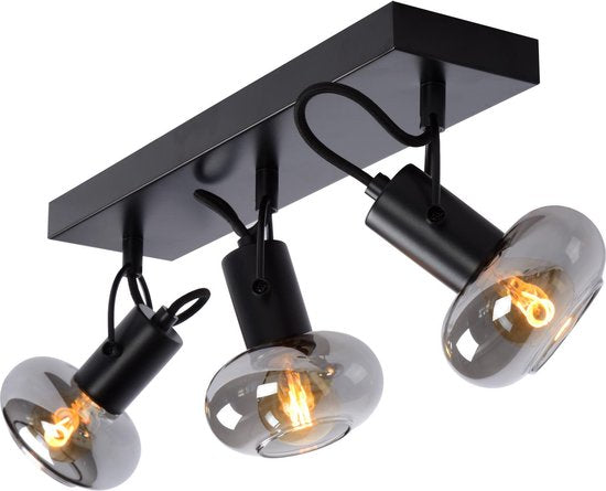 Lucide MADEE – Deckenstrahler (Deckenleuchte) – 3xE14 – Schwarz