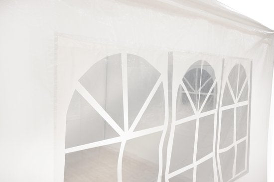 Lifetime Gartenpartyzelt - 6 Seitenwände - mit Fenstern - 3 x 6 m - weiß