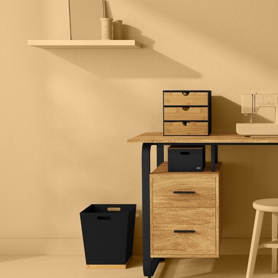 5Five Schreibtisch-Organizer mit Schubladenblock – 3 Schubladen – 25 x 31 x 24 cm – Holz