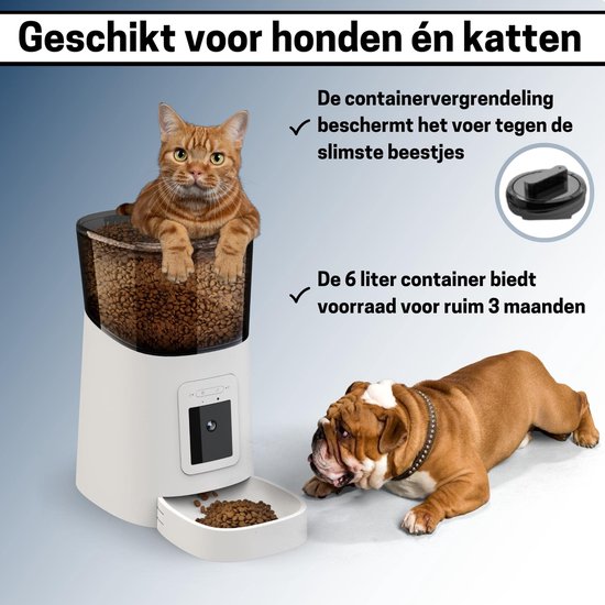 BOME Feeder - Kamera und Audio - Inklusive SD-Karte - Weiß