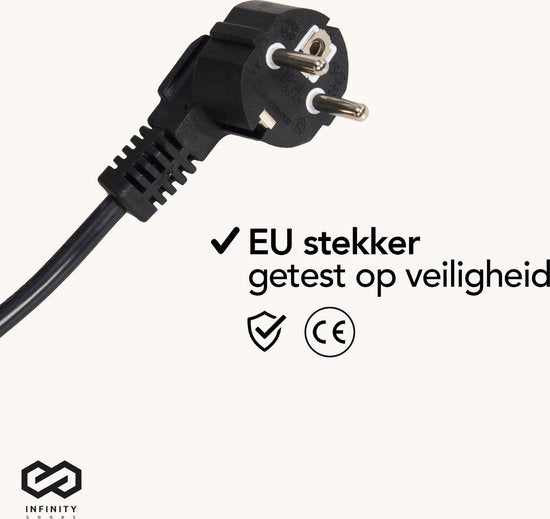 Infinity Goods Elektrische Convector Kachel - 750 / 1500 / 2000W - Verstelbare Thermostaat - Radiatorkachel - Oververhittingsbeveiliging - 35mÂ² - Zwart