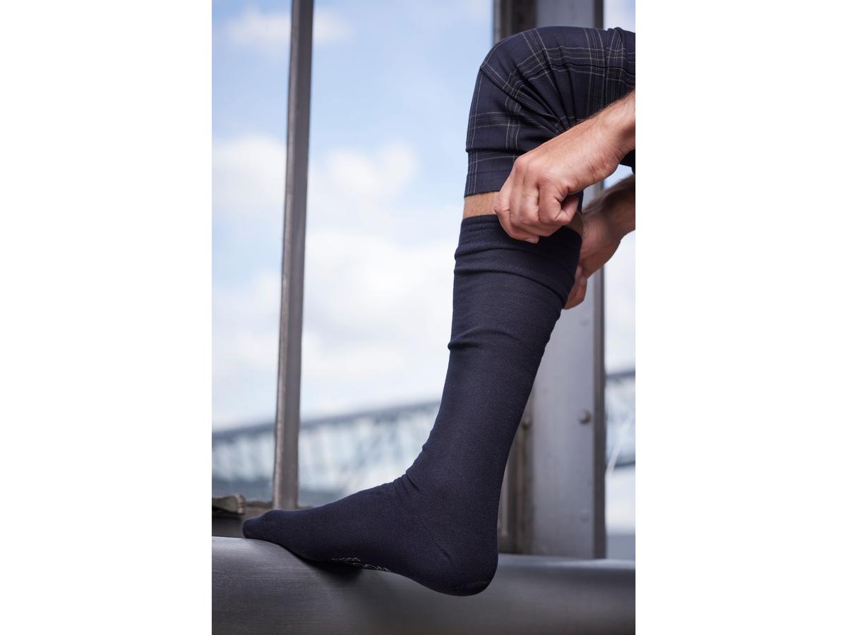 Comfort Essentials Kniestrümpfe aus Merinowolle – Nachhaltig & bequem – Größe 43–46 – dunkles Melange