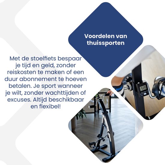 Nexxt Dual Bike Chair Bike für Arme und Beine - Heimtrainer für Training und Rehabilitation - Heimtrainer mit einstellbarer Trainingsintensität